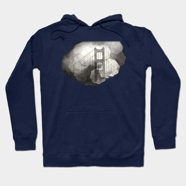 Golden Gate Noir Hoodie by philosophizerx